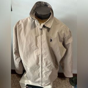 U.S. Polo Assn Men’s XXL Lined Full Zip Windbreaker
